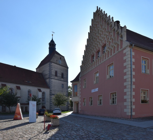 Frauenkirche und Rathaus Mhlberg